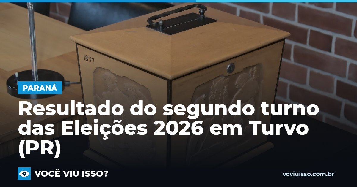 Resultado do segundo turno das Eleições 2026 em Turvo (PR)