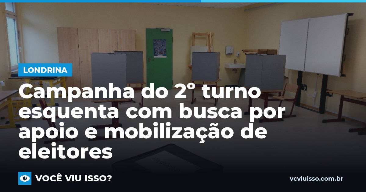 Campanha do 2º turno esquenta com busca por apoio e mobilização de eleitores