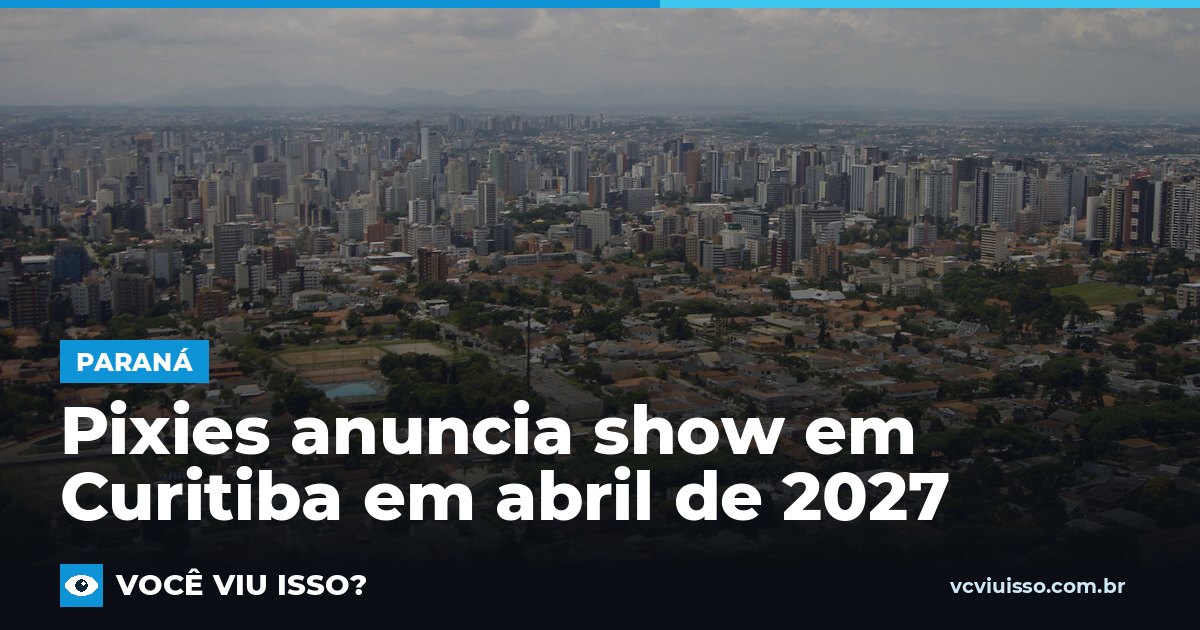 Pixies anuncia show em Curitiba em abril de 2027