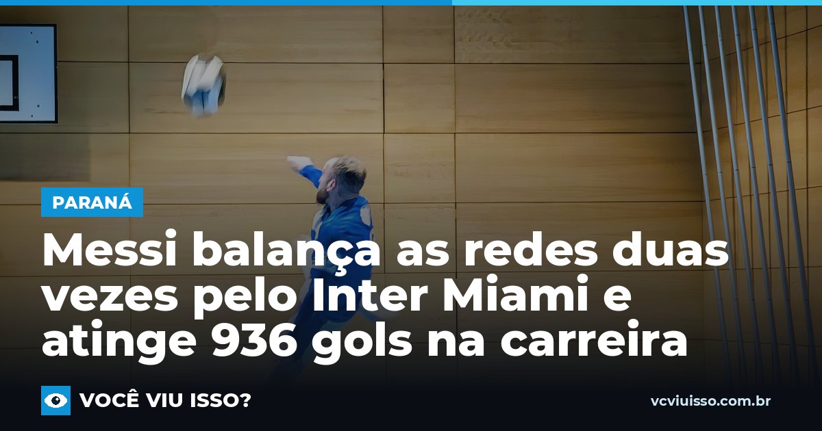 Messi balança as redes duas vezes pelo Inter Miami e atinge 936 gols na carreira