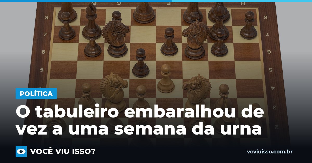 O tabuleiro embaralhou de vez a uma semana da urna