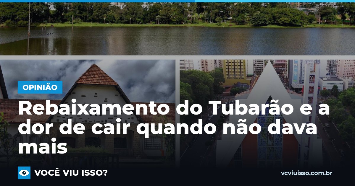 Card: Rebaixamento do Tubarão e a dor de cair quando não dava mais