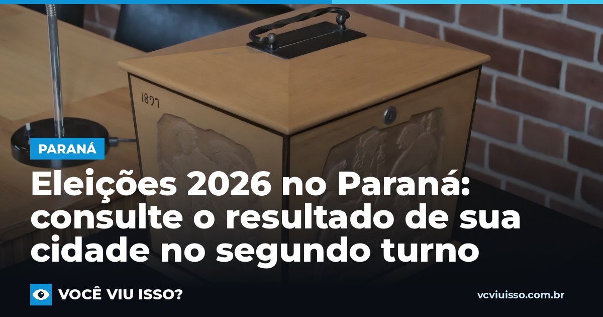 Eleições 2026 no Paraná: consulte o resultado de sua cidade no segundo turno