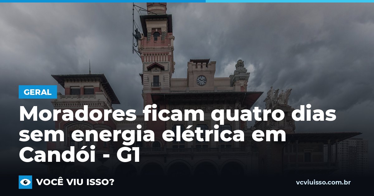 Card: Moradores ficam quatro dias sem energia elétrica em Candói - G1
