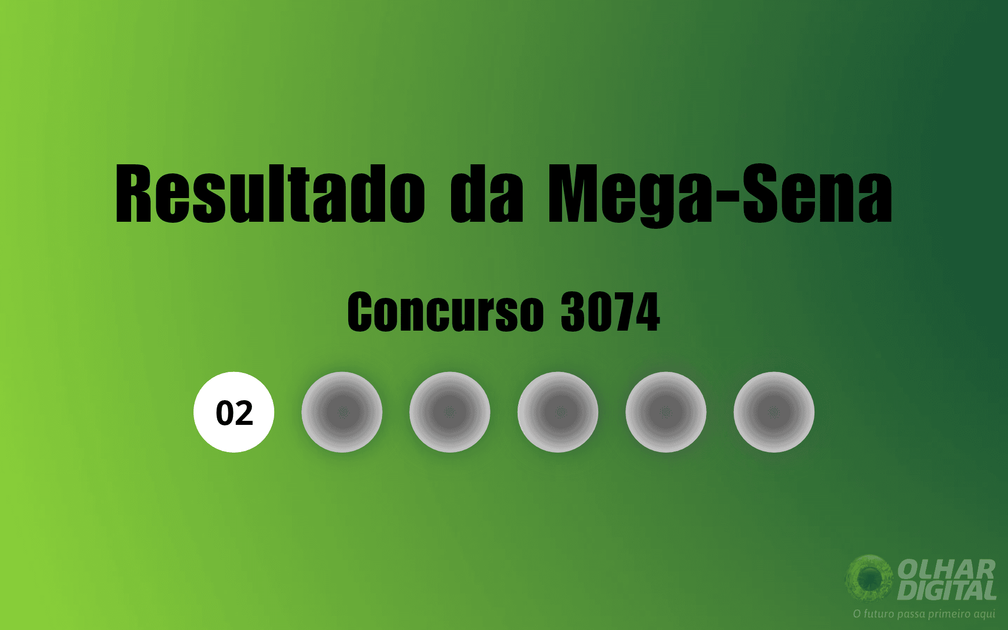 Mega-Sena 3074: veja números do sorteio de sábado (24/10)