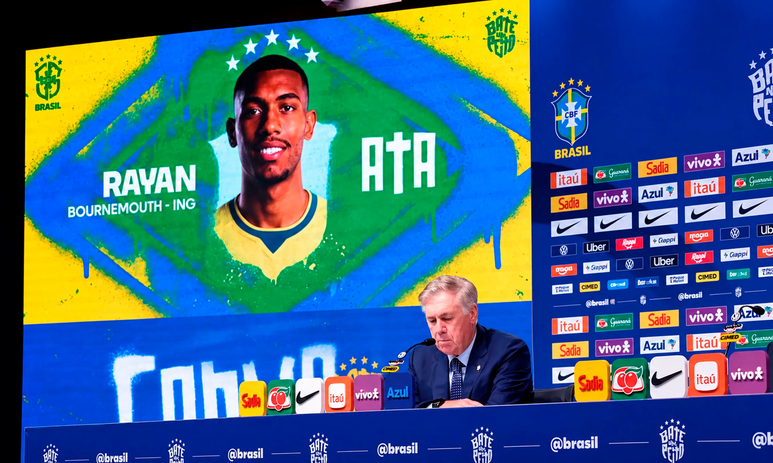 Ancelotti revela lista de 26 convocados para a Seleção Brasileira