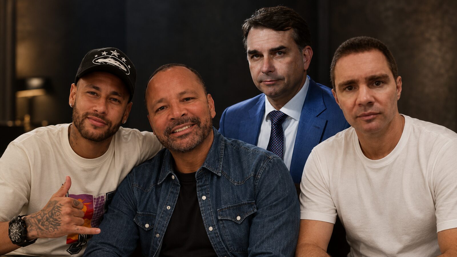 Mensagens revelam cobranças de Flávio Bolsonaro e pai de Neymar por recursos de banqueiro