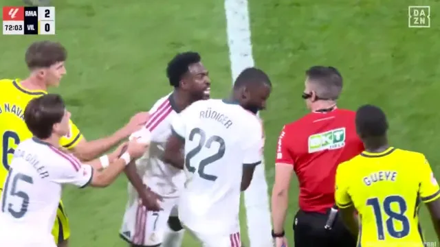 Vini Jr. tem gol anulado e é expulso em partida do Real Madrid