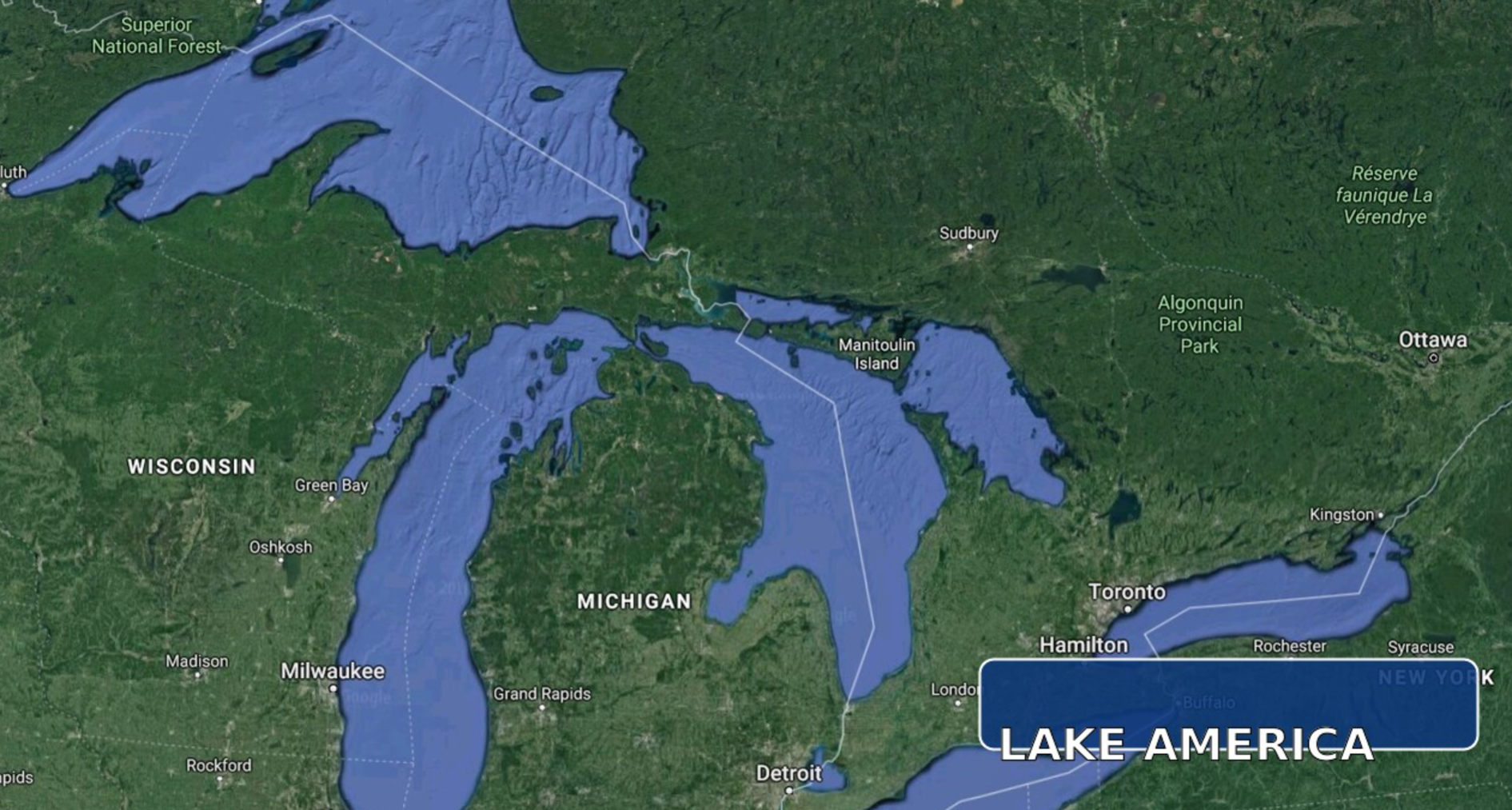 Google Maps exibe "Lago América" nos EUA após decreto de Trump
