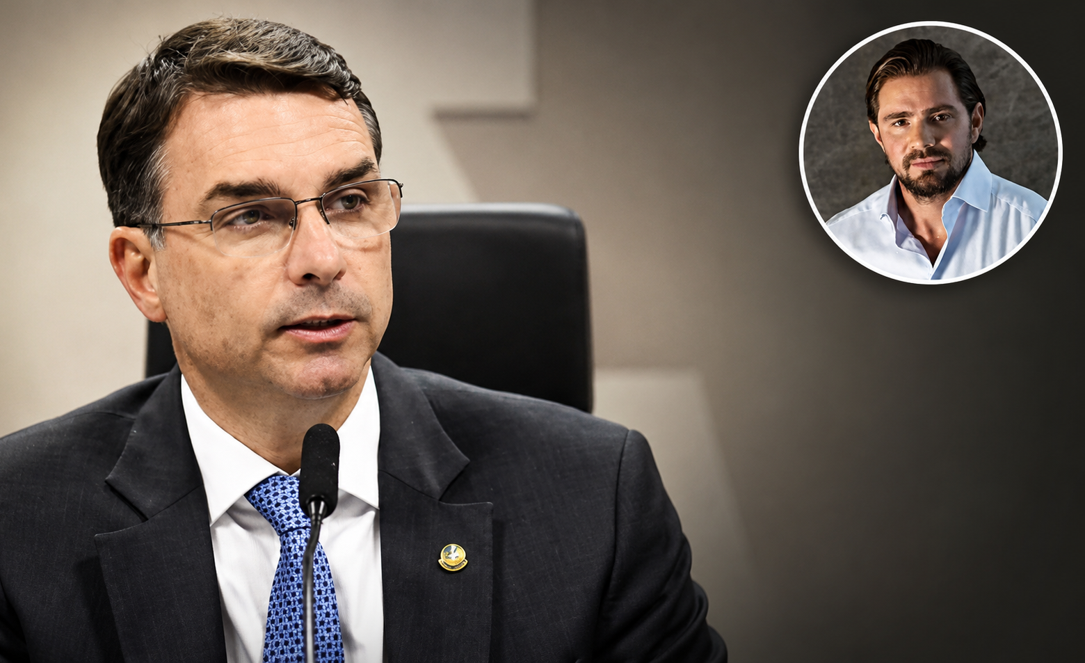 Cronologia da PF detalha contatos entre Flávio Bolsonaro e ex-dono do Banco Master sobre filme