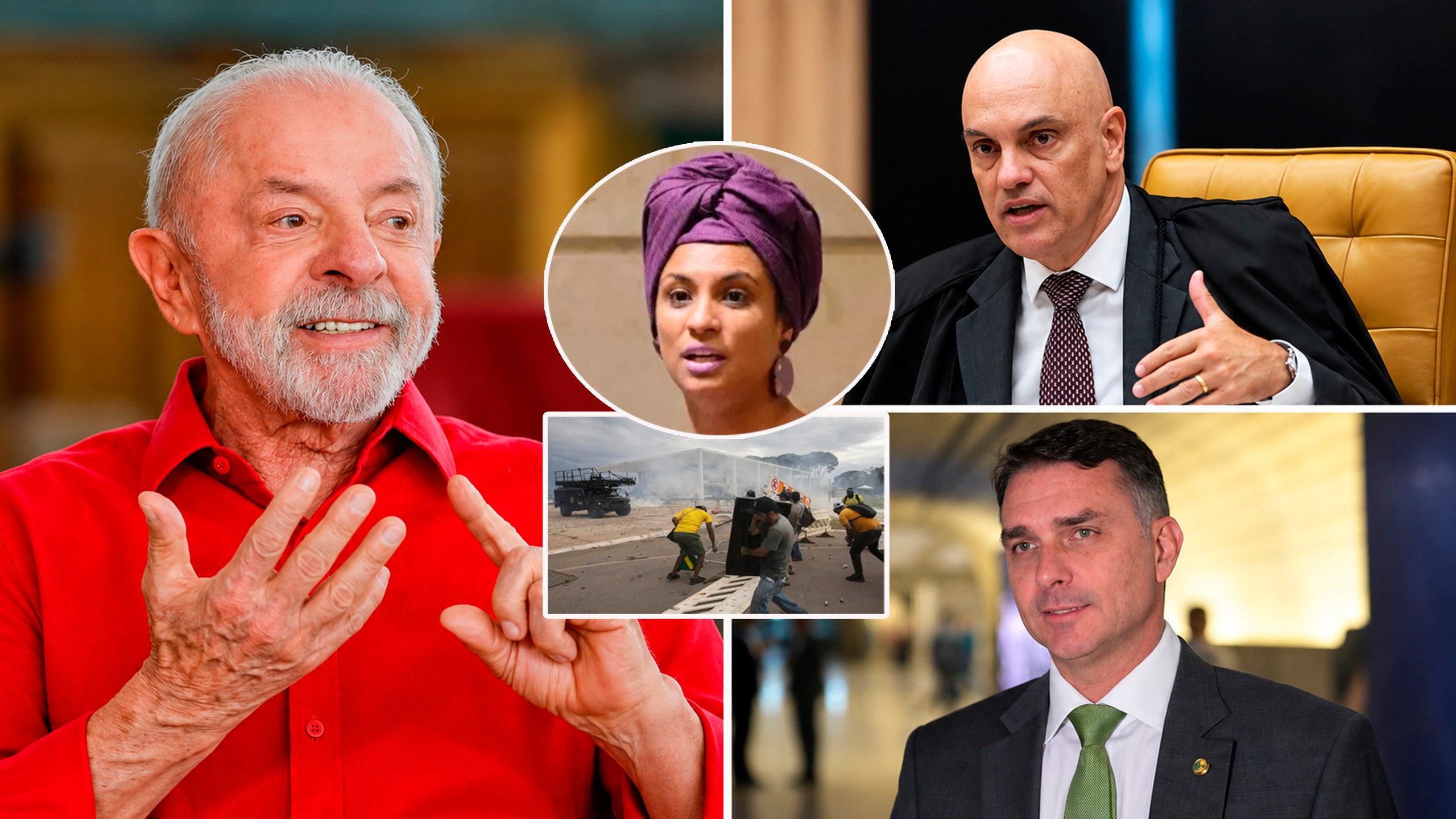 Lula justifica "raiva" de Flávio Bolsonaro por Moraes citando atos golpistas e caso Marielle